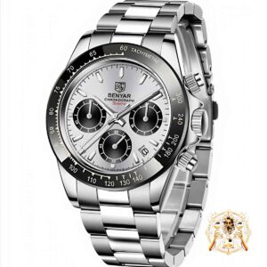 Claro, aquí tienes un texto alternativo optimizado para SEO para el "Reloj Beynar BY-5169 Blanco con Negro para Hombre": Reloj Beynar BY-5169 Blanco con Negro para Hombre - Estilo Moderno y Funcionalidad Descubre el Reloj Beynar BY-5169 Blanco con Negro para Hombre, la combinación perfecta de diseño moderno y funcionalidad robusta. Este reloj de pulsera es ideal para el hombre que busca un accesorio elegante y resistente para cualquier ocasión. Especificaciones del Reloj Beynar BY-5169: Grosor de la Caja: 12 mm Ancho de Banda: 20 mm Material de la Correa: Acero inoxidable (Stainless Steel), proporcionando durabilidad y un acabado elegante. Forma de la Caja: Redonda, ofreciendo un diseño clásico y atemporal. Material de la Cubierta del Dial: Hardlex, conocido por su resistencia a los arañazos. Material de la Caja: Aleación (Alloy), garantizando robustez y ligereza. Diámetro del Dial: 40 mm, ideal para un look moderno y sofisticado. Tipo de Cierre: Cierre de pulsera, seguro y fácil de ajustar. Longitud de Banda: 22 cm, adaptándose cómodamente a la mayoría de las muñecas. Funciones Principales: Resistente a los Golpes: Diseñado para soportar condiciones exigentes. Cronógrafo: Perfecto para medir tiempos con precisión. Calendario Completo: Mantén el control de todas tus fechas importantes. Buzo: Resistente hasta 3 bar, ideal para actividades acuáticas. Manecillas Luminosas: Para una mejor visibilidad en la oscuridad. Resistente al Agua: Hasta 3 bar, adecuado para nadar y uso diario. Movimiento: Cuarzo (Quartz), conocido por su alta precisión y fiabilidad. Estilo: A la moda y casual, adecuado para cualquier ocasión. Marca: BENYAR, sinónimo de calidad y diseño. Origen: China (CN), asegurando estándares de fabricación de alta calidad. El Reloj Beynar BY-5169 Blanco con Negro para Hombre no solo es un accesorio elegante, sino también una herramienta práctica para el hombre moderno. Con su diseño robusto y múltiples funciones, es la elección perfecta para quienes valoran tanto la estética como la funcionalidad. Compra ahora y disfruta de un reloj que combina lo mejor de ambos mundos.