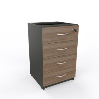 Cajonera Bajo Cubierta 4 Cajones para Escritorio