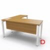 Estación de Trabajo Bench con estructura metálica y cubierta de melamina de 21 mm, disponible en varias dimensiones, ideal para oficinas.