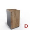 Gabinete oficina DASEC 1 puerta 75 cm con cerradura, melamina de alta resistencia