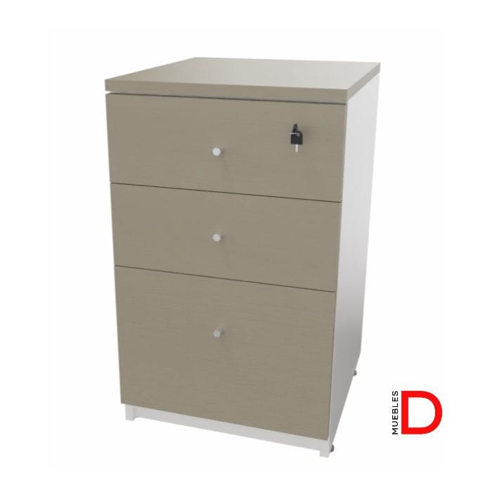 Cajonera 2 Cajones 1 Kardex 45x50 h75 cm