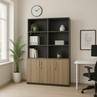 Biblioteca 3 Cuerpos en Varios Colores y Medidas de 100 cm a 140 cm - Proyectos Mobiliarios Dasec