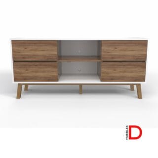 Rack Padua 4 cajones Dasec, mueble organizador moderno para oficinas