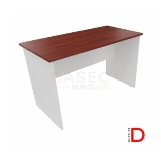 Escritorio recto en melamina de 18mm con regulación de altura y tapacanto PVC.