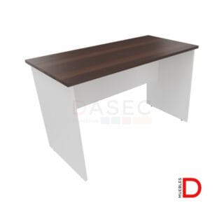 Escritorio recto en melamina de 18mm con regulación de altura y tapacanto PVC.