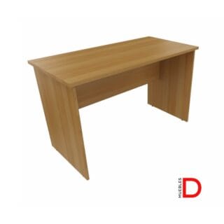 Escritorio recto en melamina de 18mm con regulación de altura y tapacanto PVC.