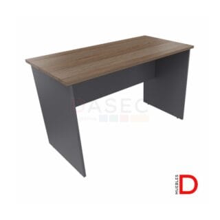 Escritorio recto en melamina de 18mm con regulación de altura y tapacanto PVC.