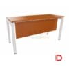 Escritorio bench con faldón y perfil metálico, cubierta de melamina de 21mm.