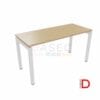 Escritorio bench con perfil metálico y cubierta de melamina de 21mm