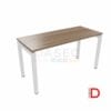 Escritorio bench con perfil metálico y cubierta de melamina de 21mm