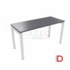 Escritorio bench con perfil metálico y cubierta de melamina de 21mm