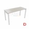 Escritorio bench con perfil metálico y cubierta de melamina de 21mm