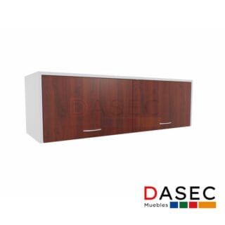 Gabinete Colgante 2 Puertas Levadizas 120x40x40 cm, con estructura de melamina de 18 mm, tirador metálico y cantos protegidos con PVC.
