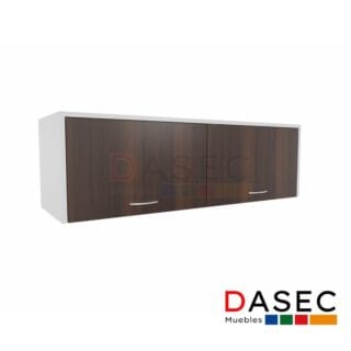 Gabinete Colgante 2 Puertas Levadizas 120x40x40 cm, con estructura de melamina de 18 mm, tirador metálico y cantos protegidos con PVC.