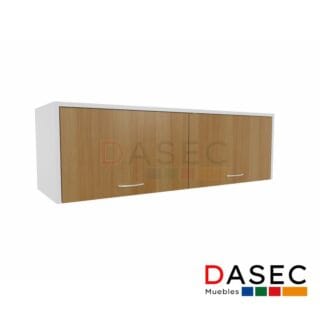 Gabinete Colgante 2 Puertas Levadizas 120x40x40 cm, con estructura de melamina de 18 mm, tirador metálico y cantos protegidos con PVC.