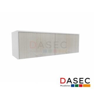 Gabinete Colgante 2 Puertas Levadizas 120x40x40 cm, con estructura de melamina de 18 mm, tirador metálico y cantos protegidos con PVC.
