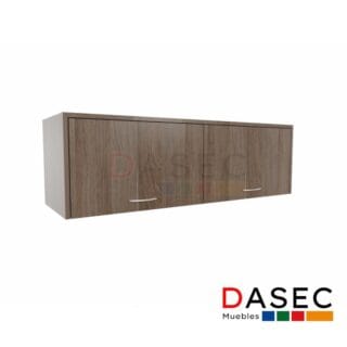 Gabinete Colgante 2 Puertas Levadizas 120x40x40 cm, con estructura de melamina de 18 mm, tirador metálico y cantos protegidos con PVC.
