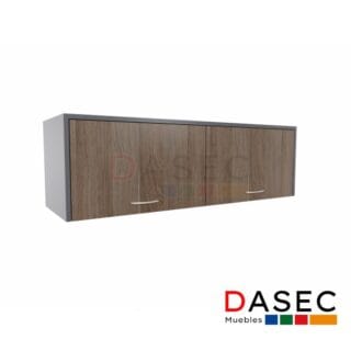 Gabinete Colgante 2 Puertas Levadizas 120x40x40 cm, con estructura de melamina de 18 mm, tirador metálico y cantos protegidos con PVC.