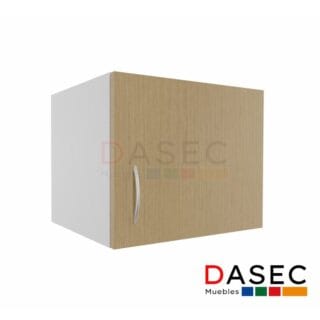 Gabinete Colgante 1 Puerta Alto 40 cm en melamina de 18 mm con tirador metálico y cantos con PVC, disponible en varios colores.