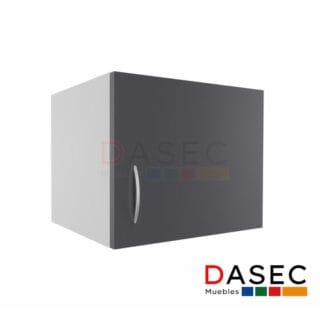 Gabinete Colgante 1 Puerta Alto 40 cm en melamina de 18 mm con tirador metálico y cantos con PVC, disponible en varios colores.