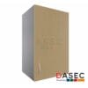 Gabinete Colgante 1 Puerta en melamina de 18mm, con tirador metálico y cantos con PVC. Disponible en colores clásicos y nuevas tendencias.