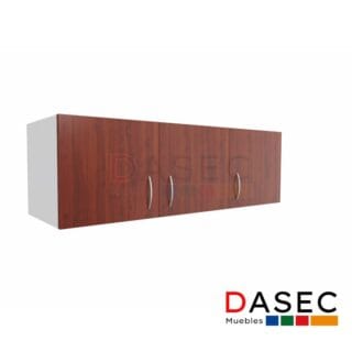 Gabinete Colgante 3 Puertas h40 cm, con estructura de melamina de 18 mm, tirador metálico y cantos protegidos con PVC. Disponible en colores clásicos y tendencias.