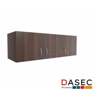 Gabinete Colgante 3 Puertas h40 cm, con estructura de melamina de 18 mm, tirador metálico y cantos protegidos con PVC. Disponible en colores clásicos y tendencias.