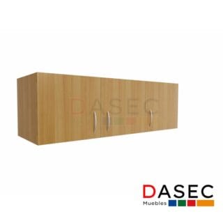 Gabinete Colgante 3 Puertas h40 cm, con estructura de melamina de 18 mm, tirador metálico y cantos protegidos con PVC. Disponible en colores clásicos y tendencias.