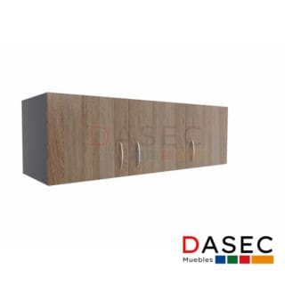 Gabinete Colgante 3 Puertas h40 cm, con estructura de melamina de 18 mm, tirador metálico y cantos protegidos con PVC. Disponible en colores clásicos y tendencias.