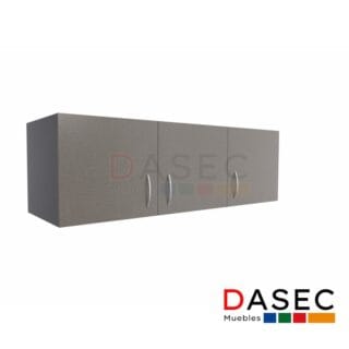 Gabinete Colgante 3 Puertas h40 cm, con estructura de melamina de 18 mm, tirador metálico y cantos protegidos con PVC. Disponible en colores clásicos y tendencias.