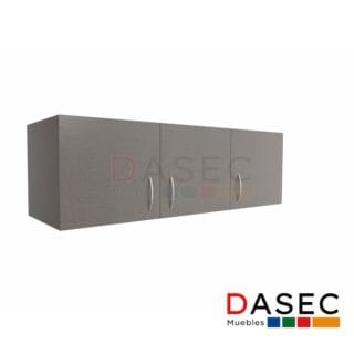 Gabinete Colgante 3 Puertas h40 cm, con estructura de melamina de 18 mm, tirador metálico y cantos protegidos con PVC. Disponible en colores clásicos y tendencias.