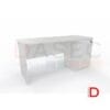 Escritorio recto con 2 cajones y 1 kardex en melamina DASEC para oficina