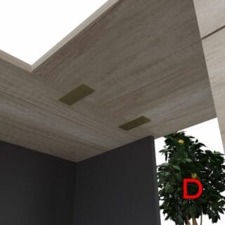 Cubierta Lateral con Cajonera de melamina, tiradores metálicos, rieles telescópicos y cerradura con trampa para mayor seguridad.