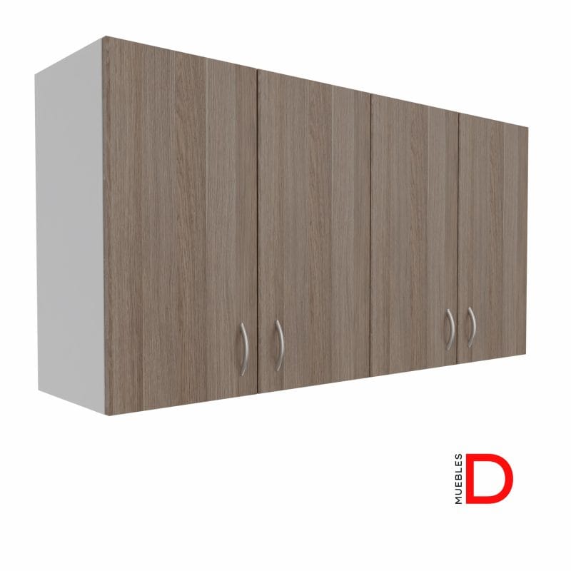 Gabinete Aéreo 4 Puertas 150x40 h80 cm - DASEC Muebles