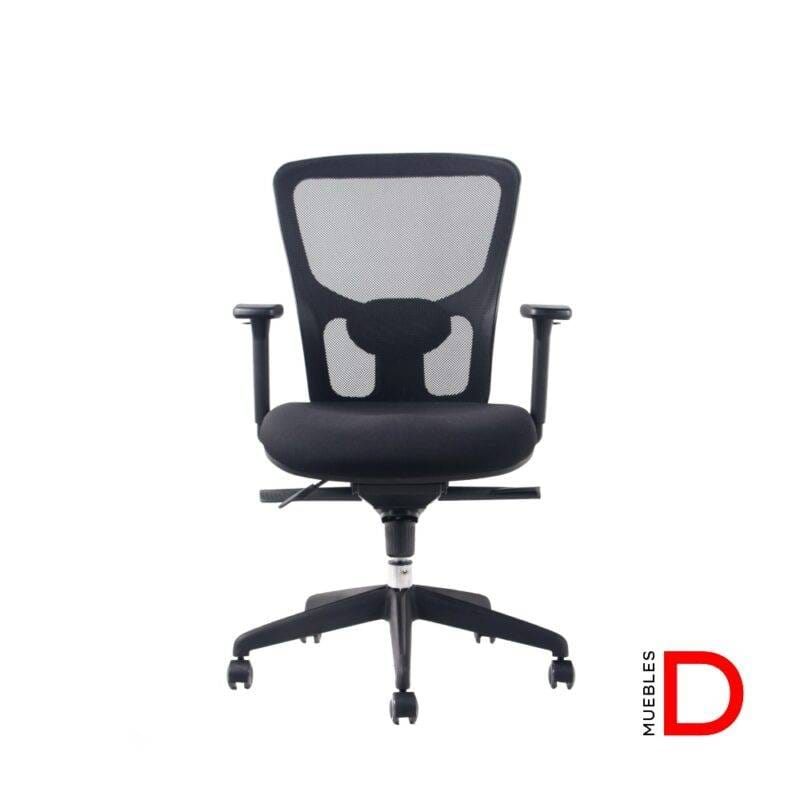 Silla Leep ergonómica con respaldo de malla, soporte lumbar ajustable y ruedas de PU para oficina.