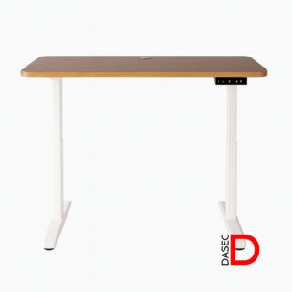 Escritorio Mizo regulable en altura con motor eléctrico, panel digital, sistema anti-colisión y organizador de cables.