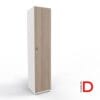 Gabinete archivador DASEC 1 puerta 195 cm con cerradura, melamina de alta resistencia