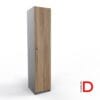 Gabinete archivador DASEC 1 puerta 195 cm con cerradura, melamina de alta resistencia