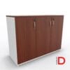 Gabinete de oficina DASEC de 3 puertas y 90 cm de alto con repisas ajustable