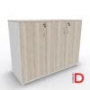 Gabinete de oficina DASEC de 3 puertas y 90 cm de alto con repisas ajustable
