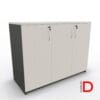 Gabinete de oficina DASEC de 3 puertas y 90 cm de alto con repisas ajustable