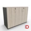 Gabinete de oficina DASEC de 3 puertas y 90 cm de alto con repisas ajustable