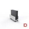 Porta CPU móvil con estructura de melamina y ruedas de goma silenciosas DASEC