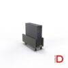 Porta CPU móvil con estructura de melamina y ruedas de goma silenciosas DASEC