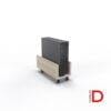 Porta CPU móvil con estructura de melamina y ruedas de goma silenciosas DASEC