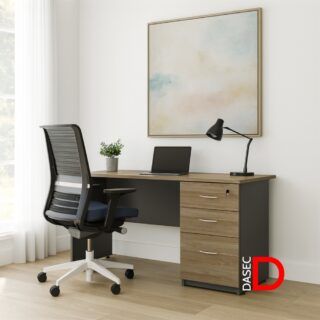 Escritorio recto con 2 cajones y 1 kardex en melamina DASEC para oficina