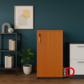 Gabinete oficina DASEC 1 puerta 90 cm con cerradura y melamina resistente