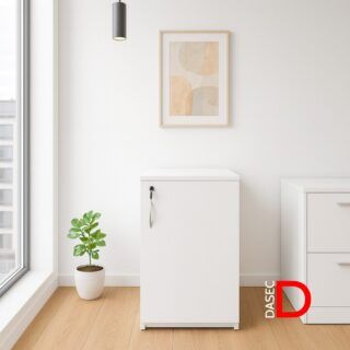 Gabinete oficina DASEC 1 puerta 90 cm con cerradura y melamina resistente
