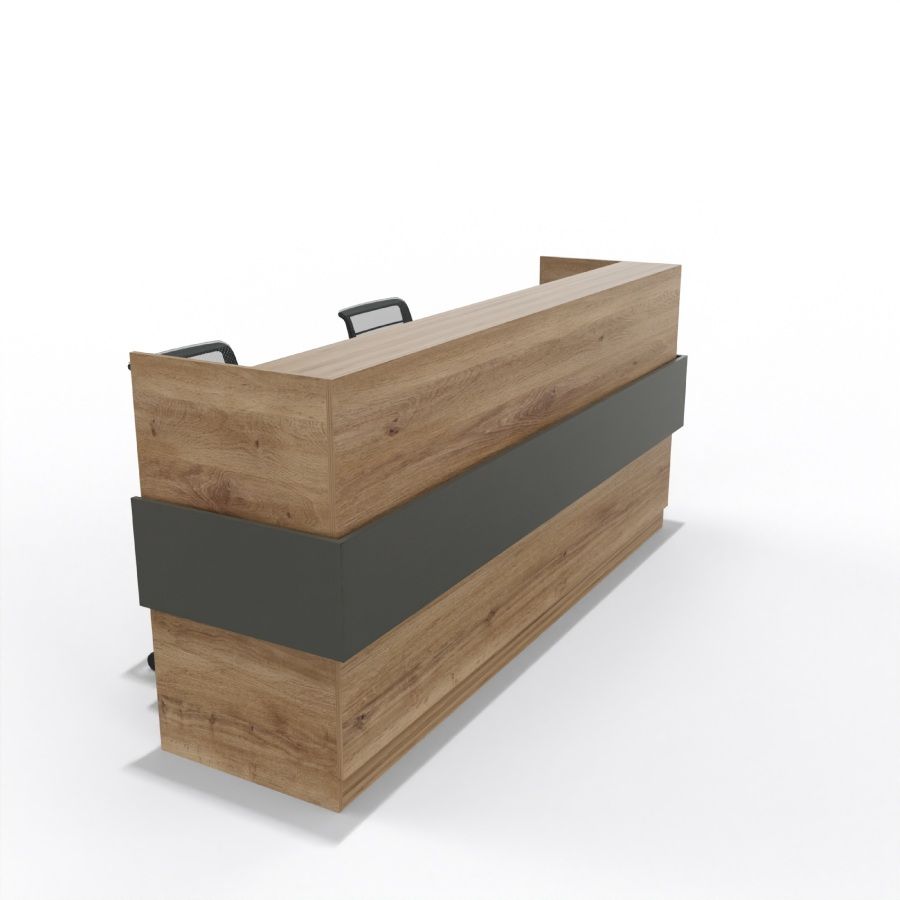 Mueble de recepción Imperium 240 con cajonera 2 cajones y kardex DASEC