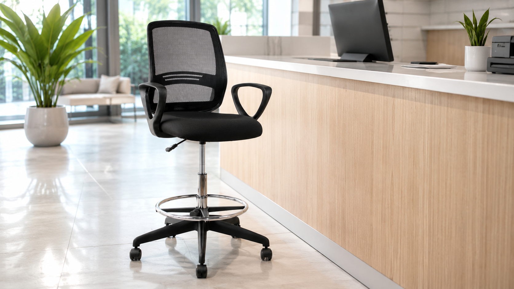 Silla cajero para puesto de atención Dasec